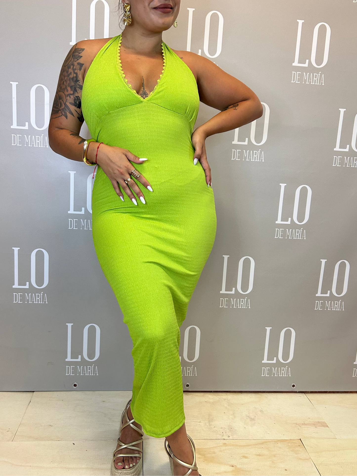 VESTIDO PICO LENCERO LIMA