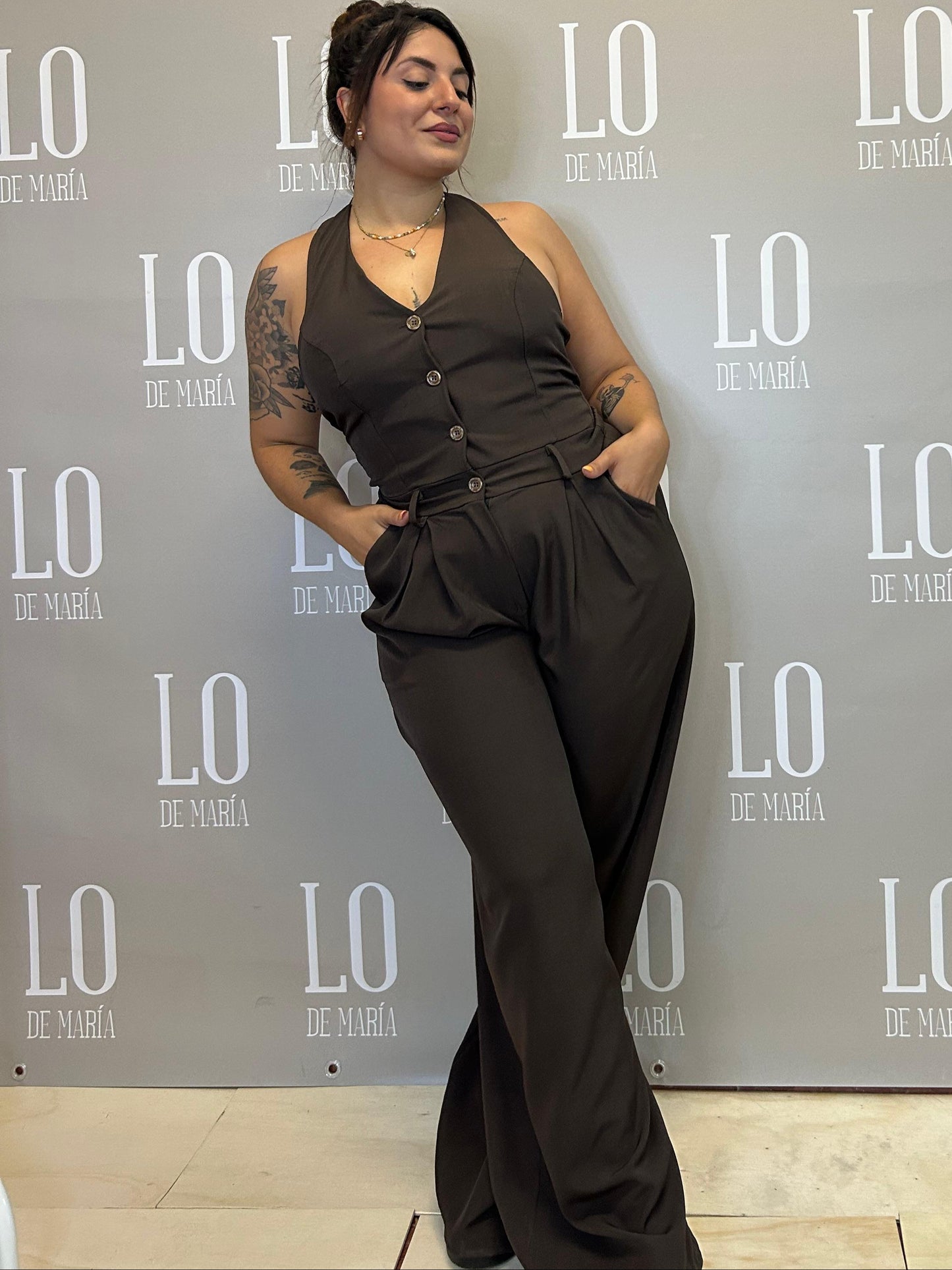 MONO LINO MARRON