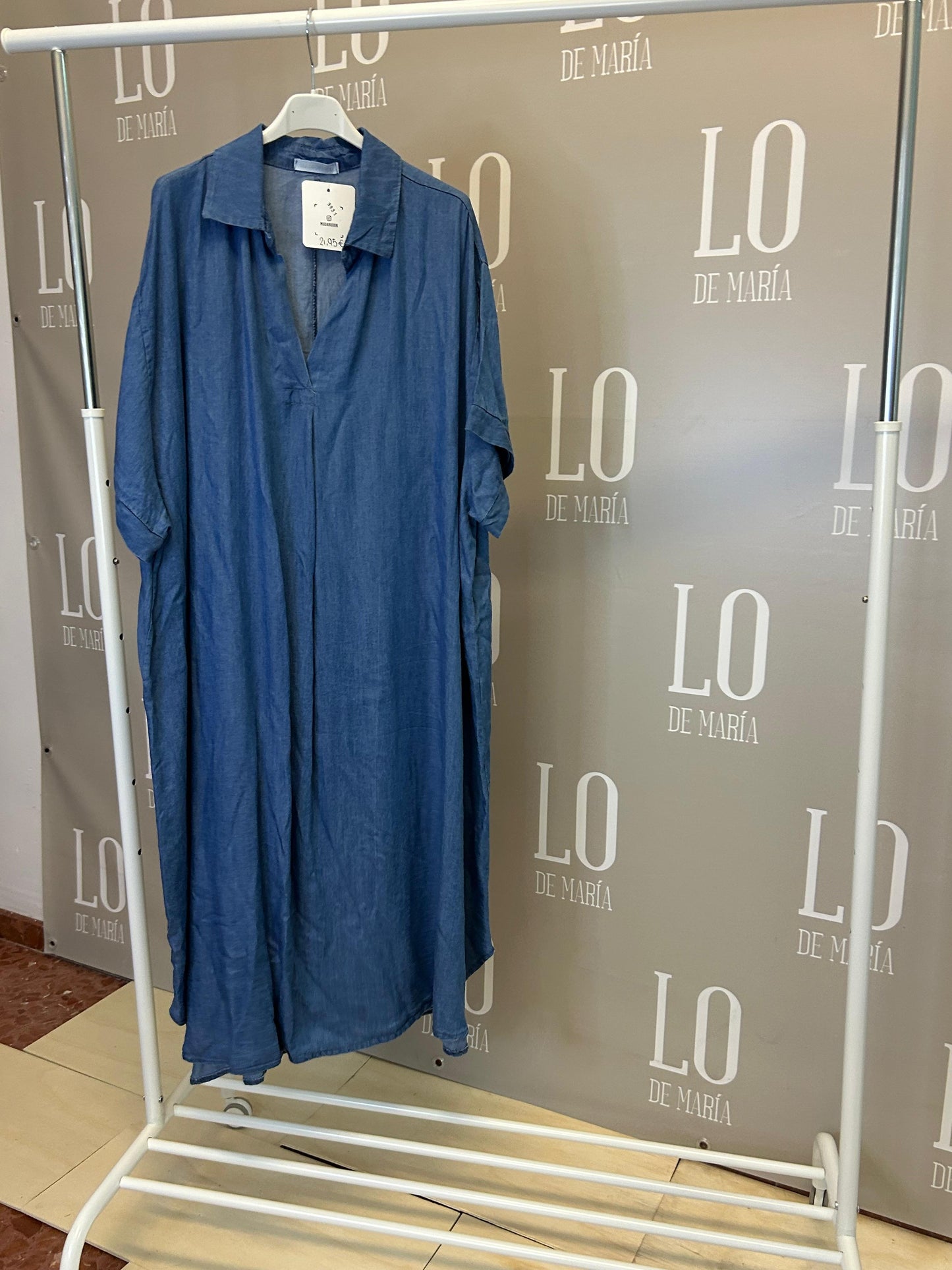 VESTIDO EFECTO VAQUERO