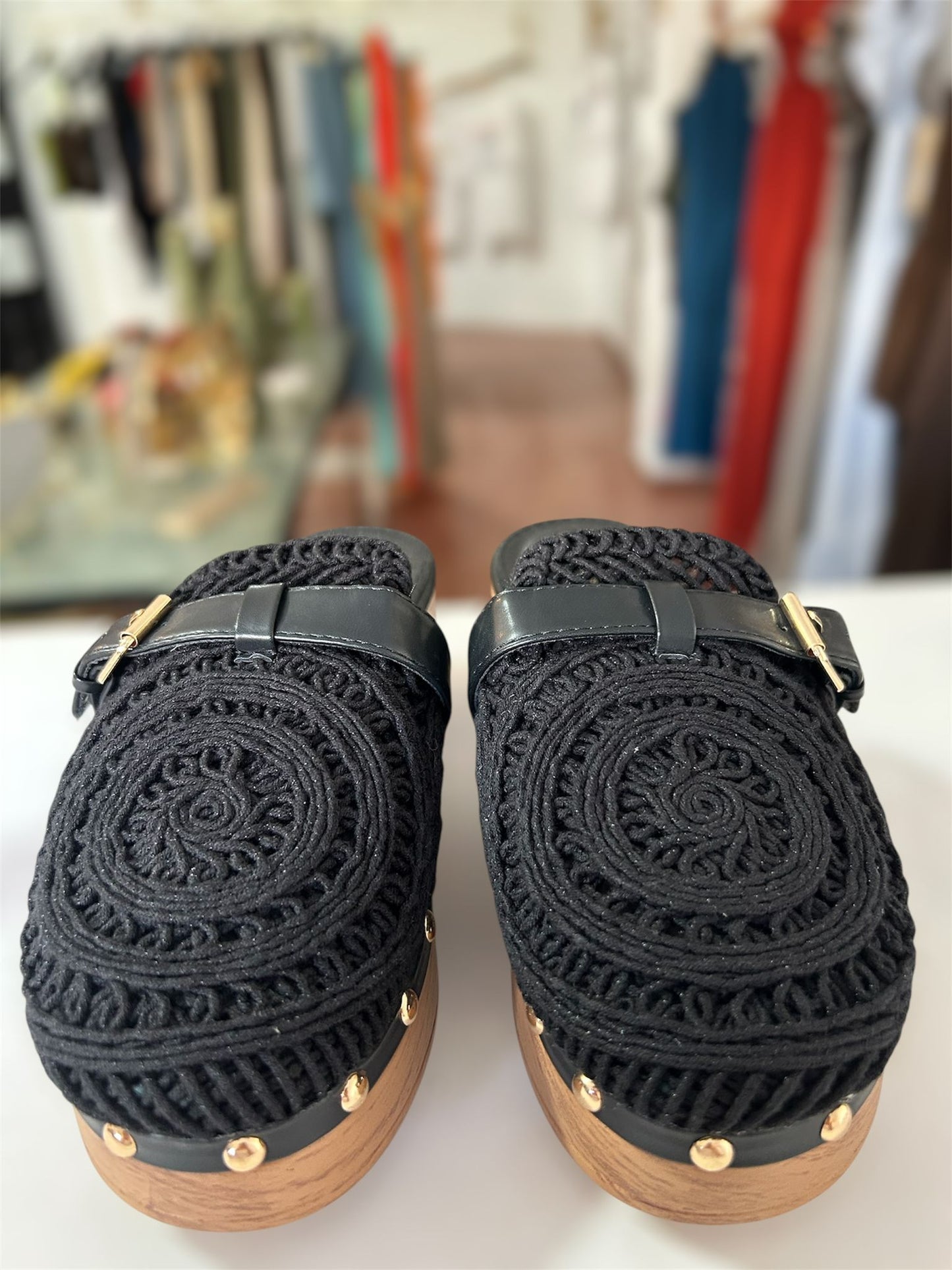 ZUECO CROCHET MADERA