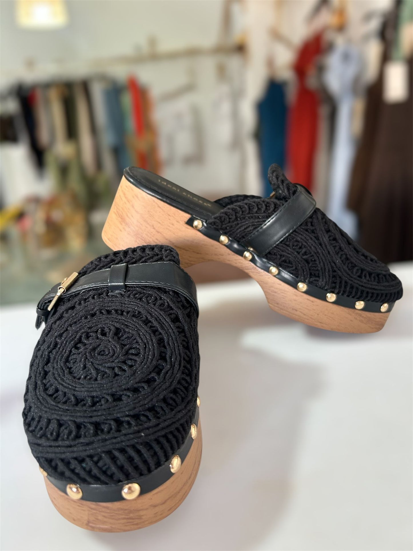 ZUECO CROCHET MADERA