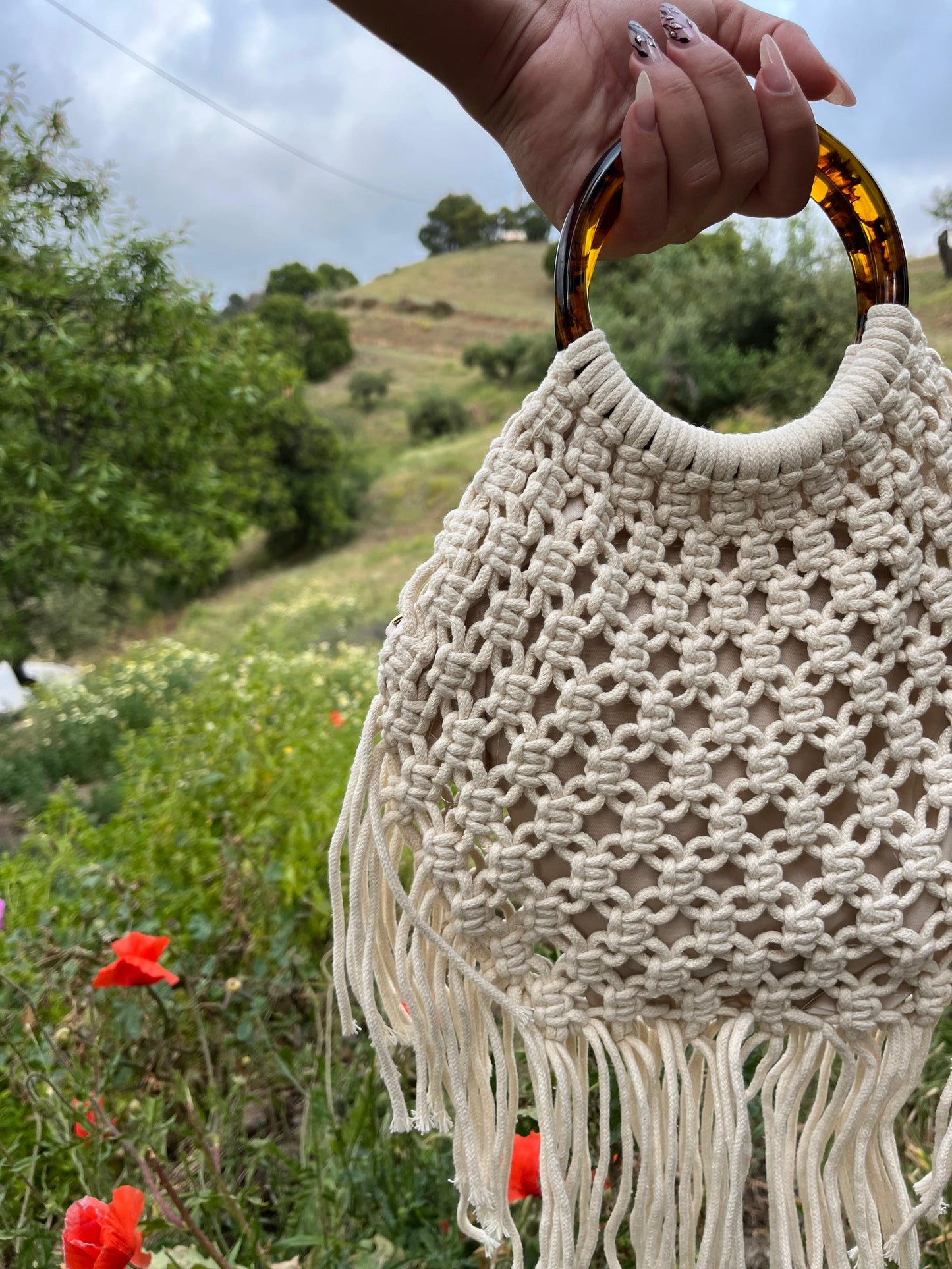 BOLSO CROCHET FLECOS