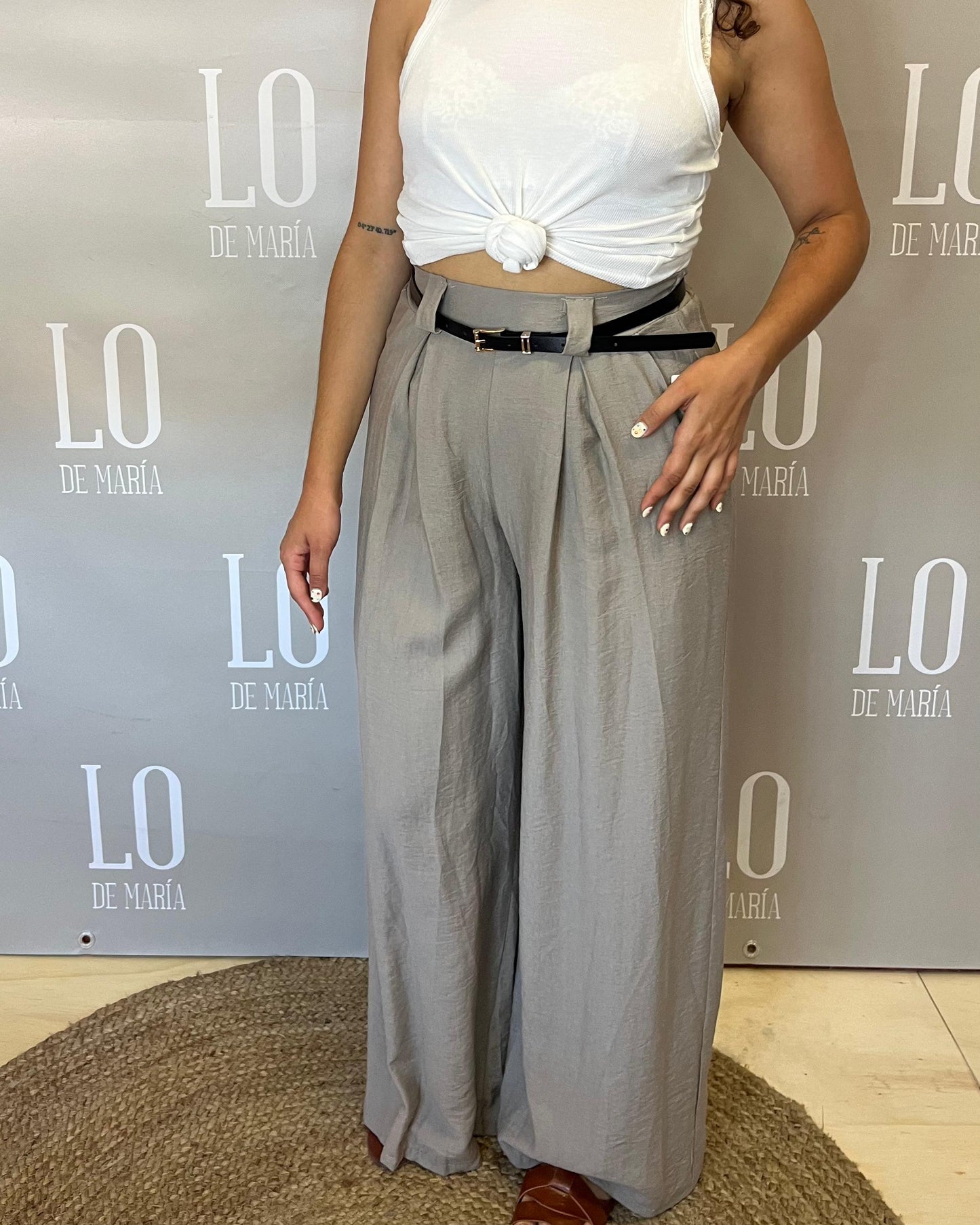 PANTALON LINO CINTURON