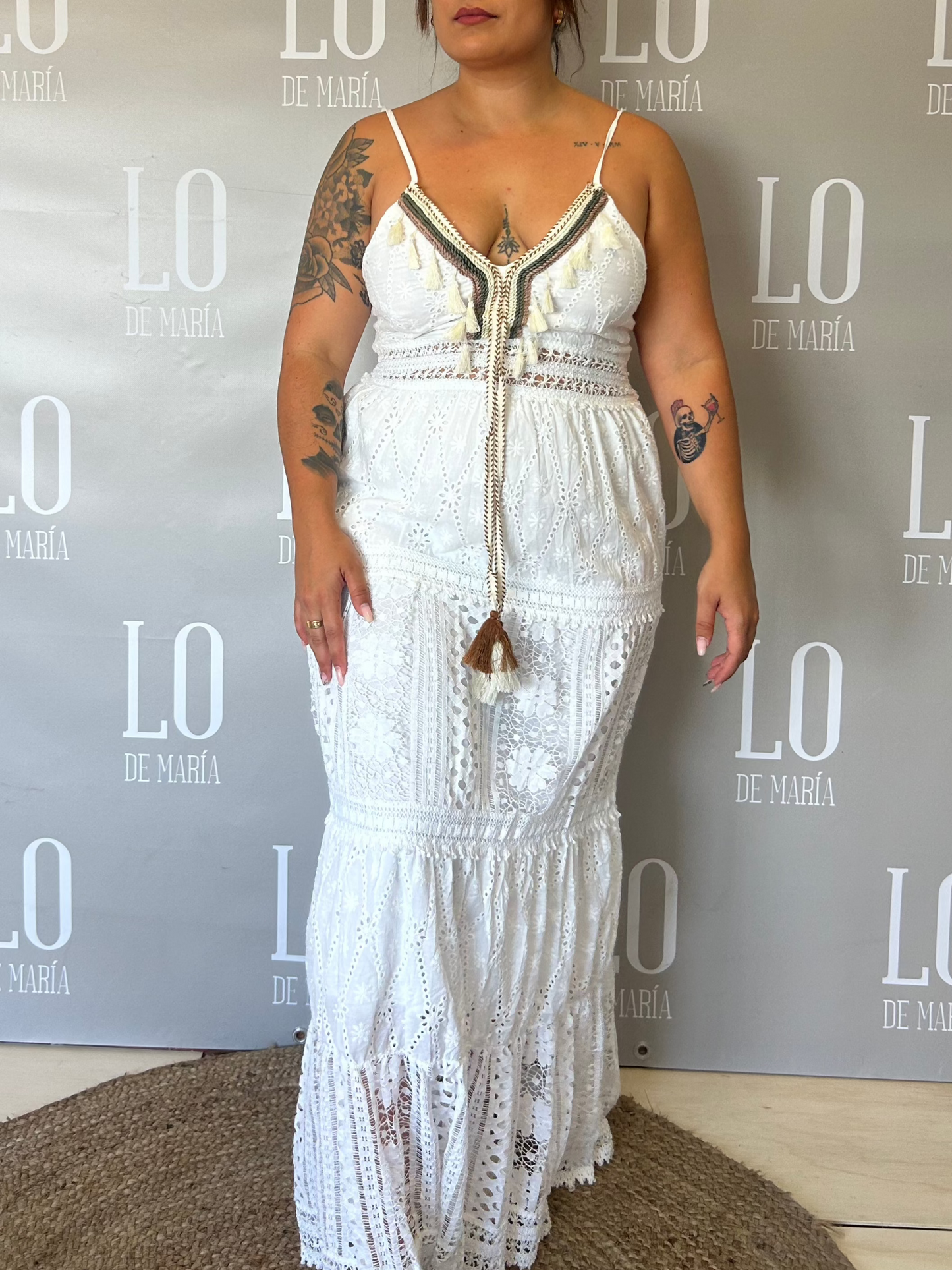 VESTIDO CROCHET FLECOS