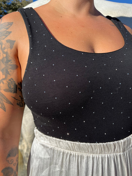 TOP BRILLO NEGRO
