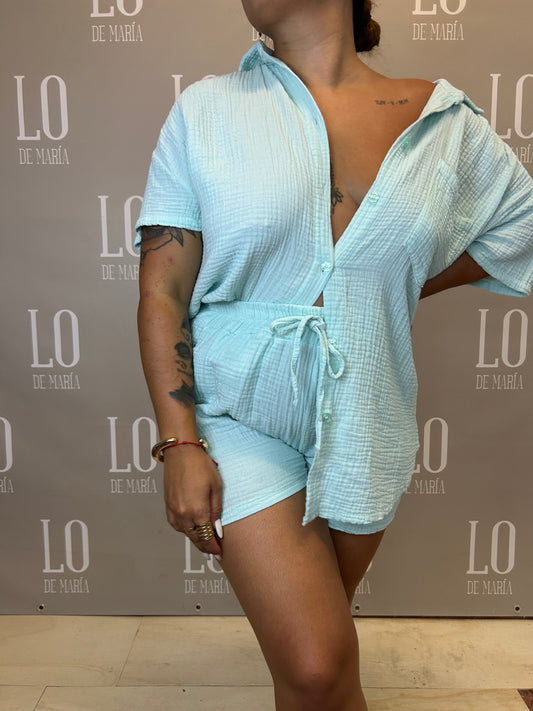 CONJUNTO BAMBULA CAMISA AZUL