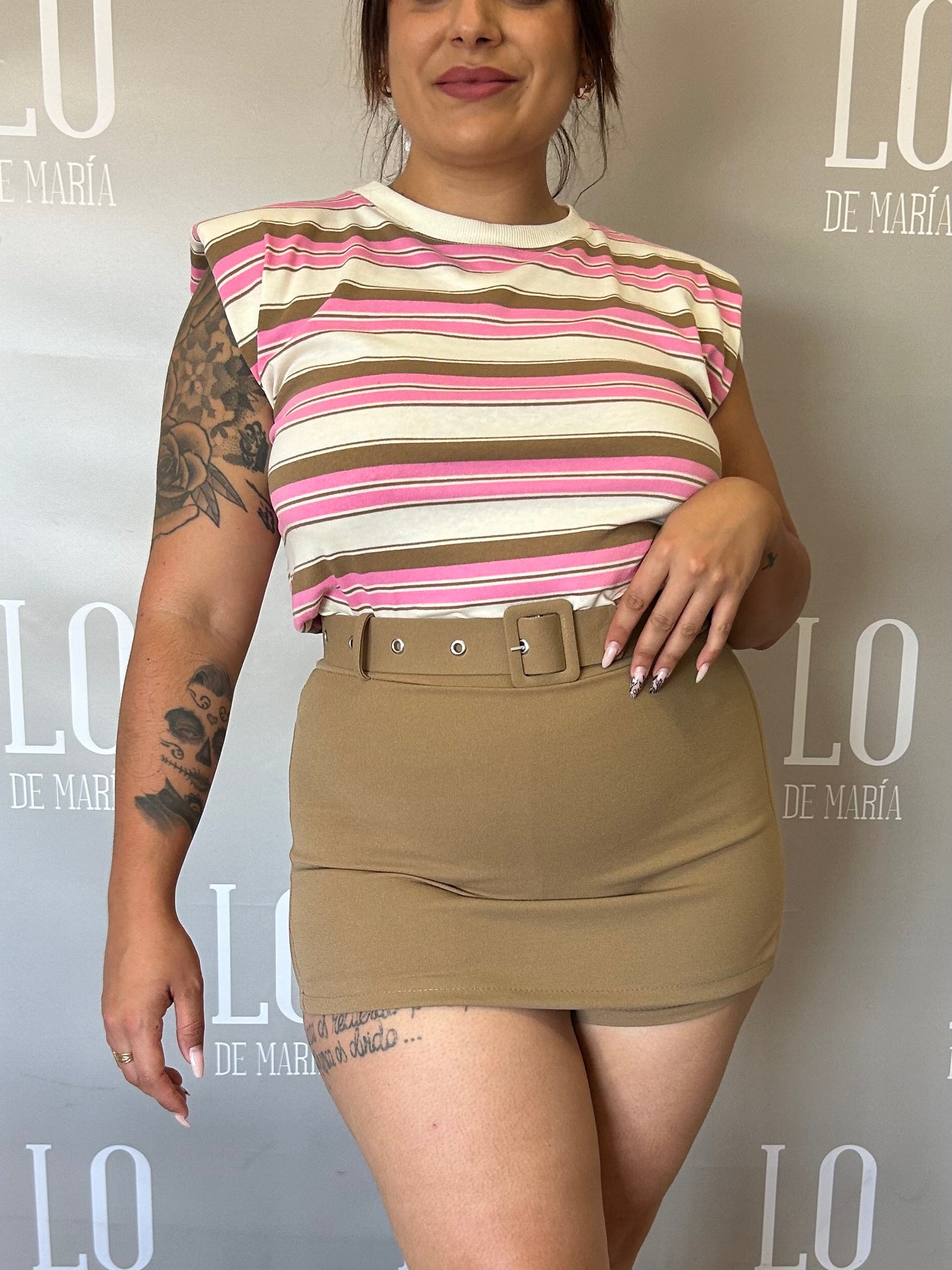 FALDA PANTALON CINTURON