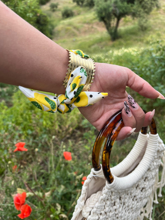 PULSERA PAÑUELO "LIMONERA"