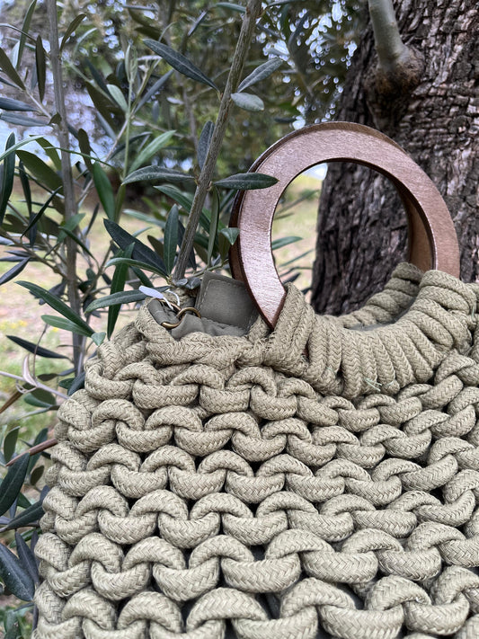 BOLSO CROCHET MADERA "ACEBUCHE"