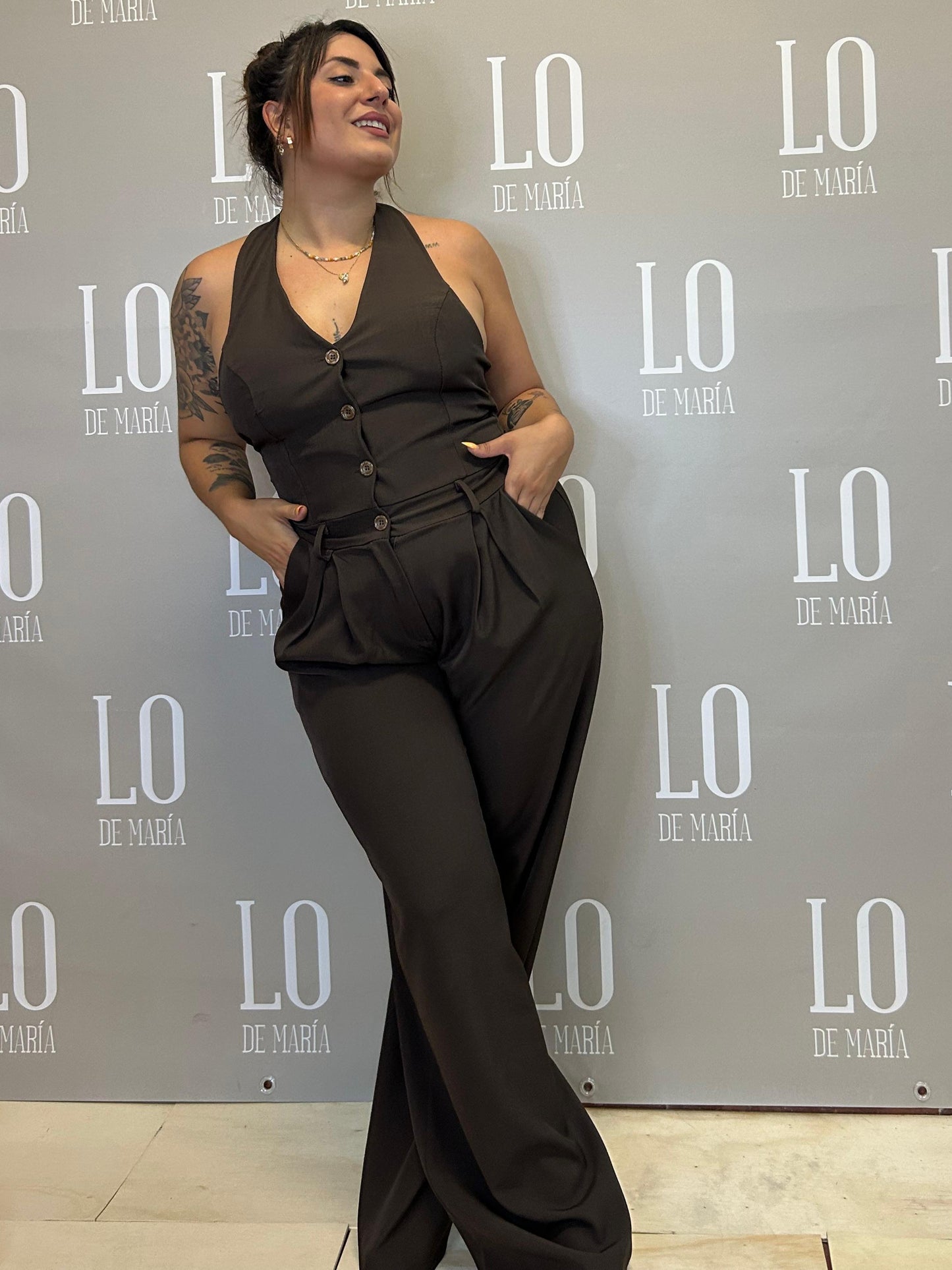 MONO LINO MARRON