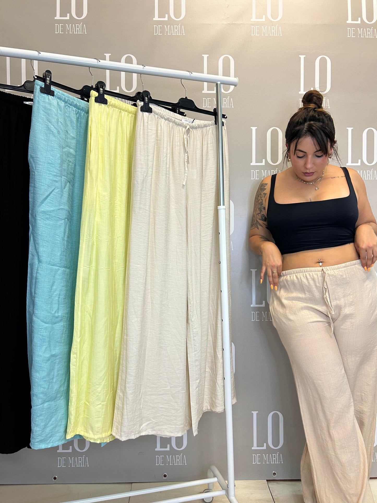 PANTALON LINO RAYAS
