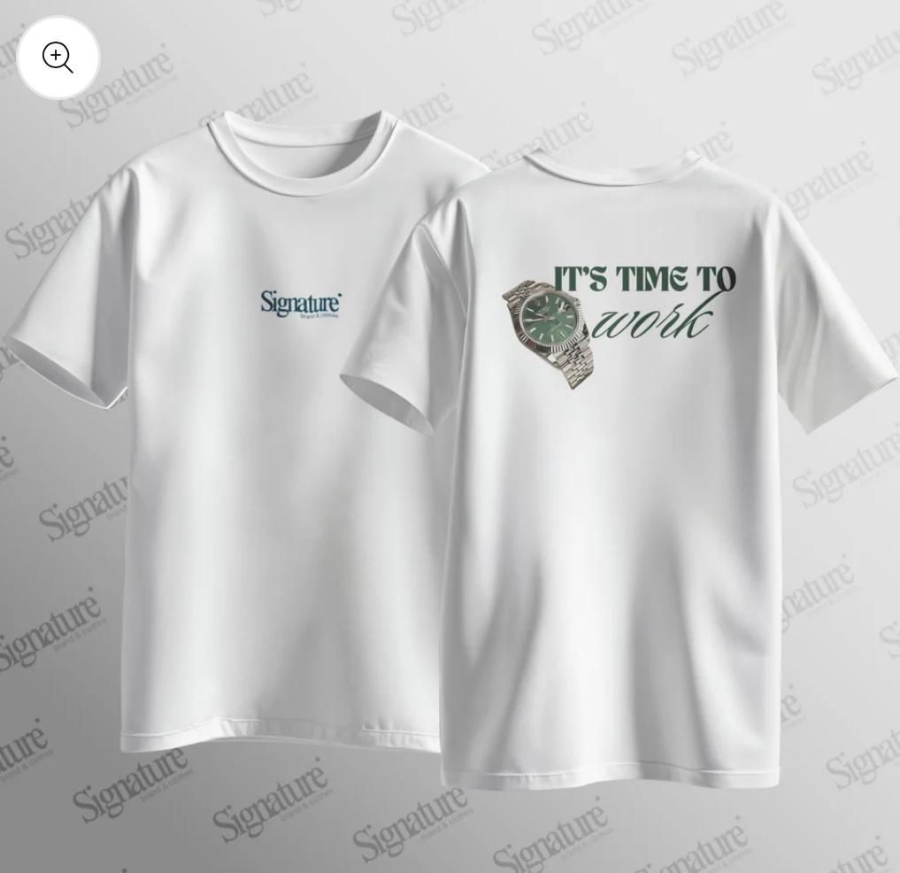 CAMISETA "IT`S TIME TO WORK"