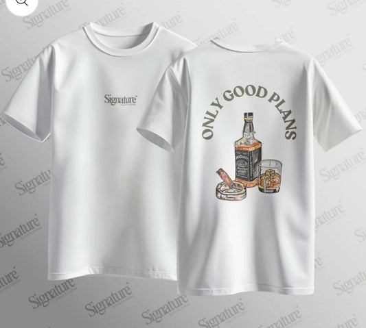 CAMISETA "ONLY GOODS PLANS"