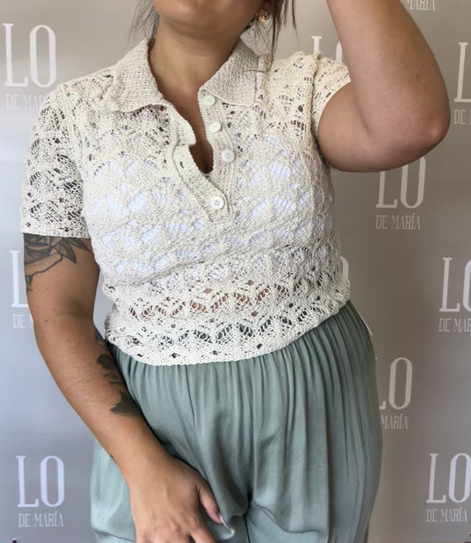 CAMISA CROCHET POLO